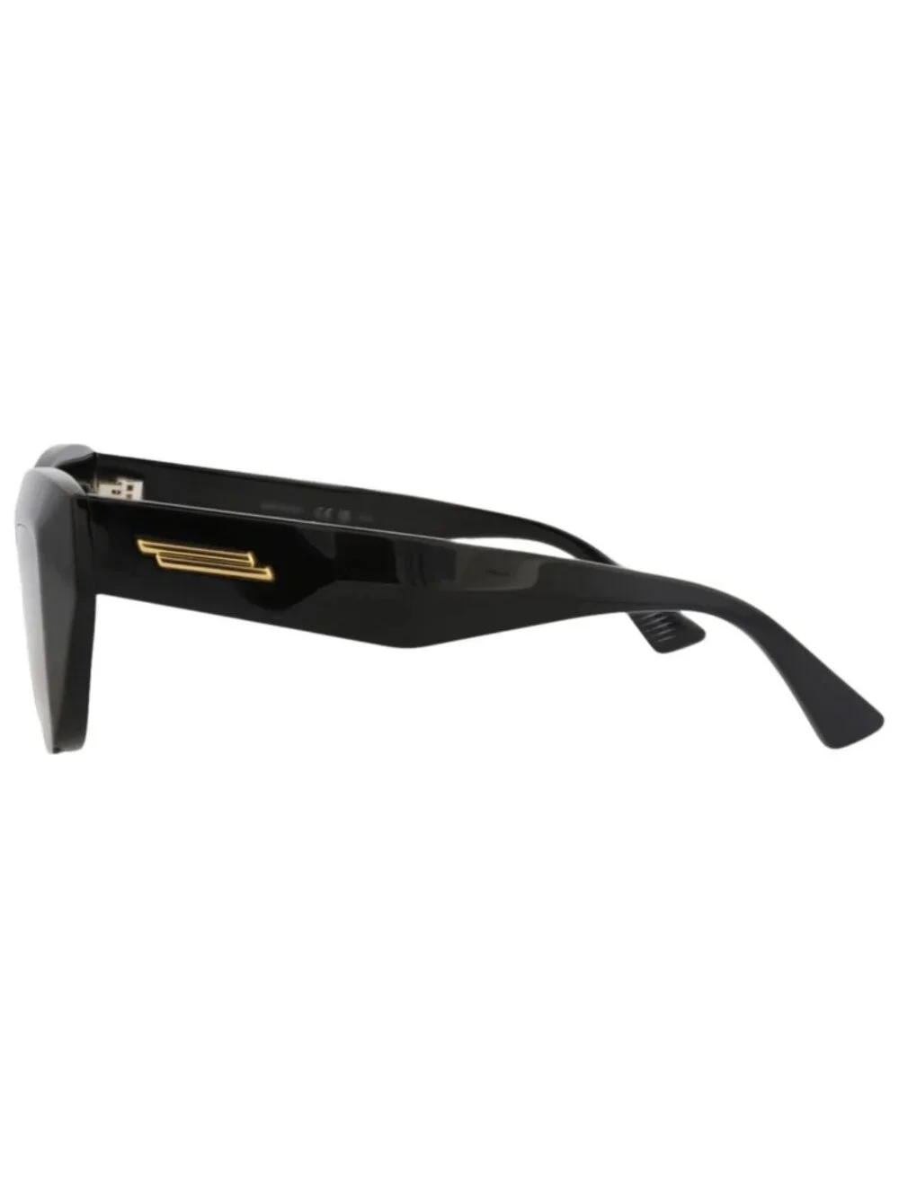 New Bottega Veneta Women's Sunglasses Cat Eye Recycled Acetate Frame Black Black